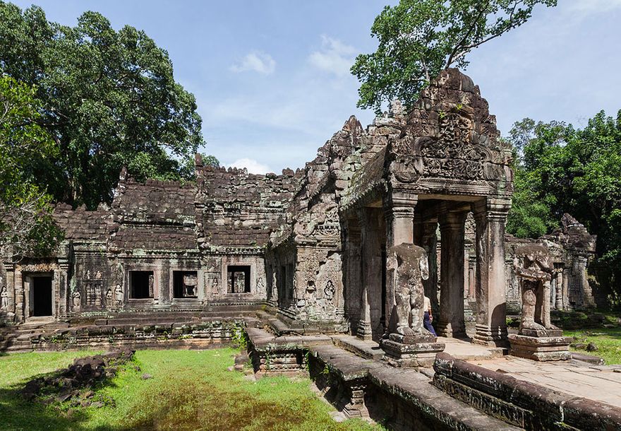 Preah Khan Temple at Angkor built in the 12th. Century