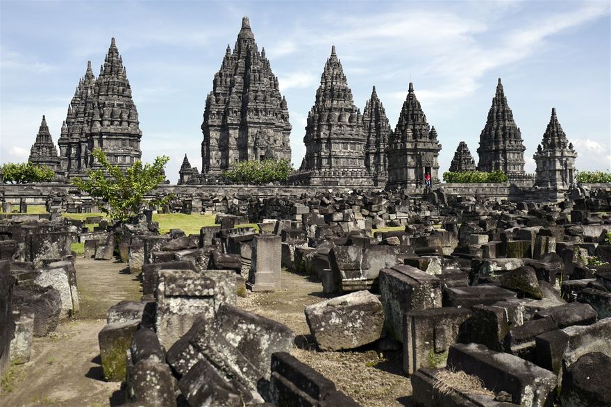 Prambanan Hindu Temples in Java built in 8th. Century
