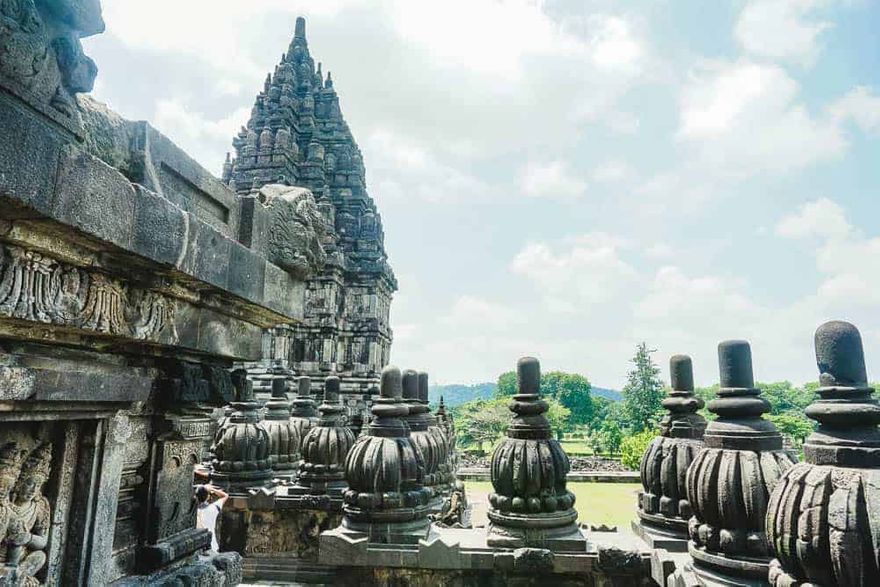 Detail of Prambanan Hindu Temple built in 8th. Century