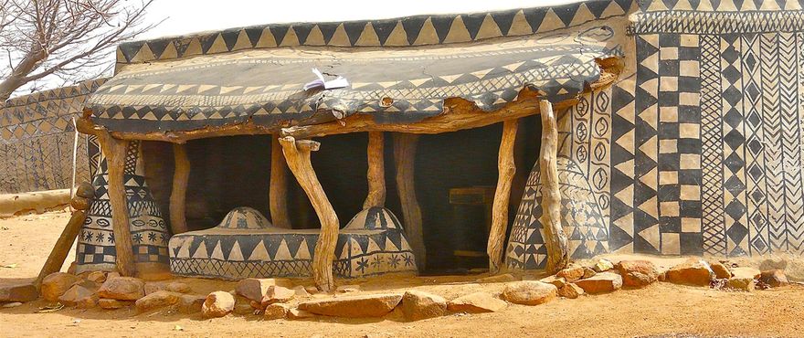 Decorated Mud House of Tiébélé, Burkina Faso