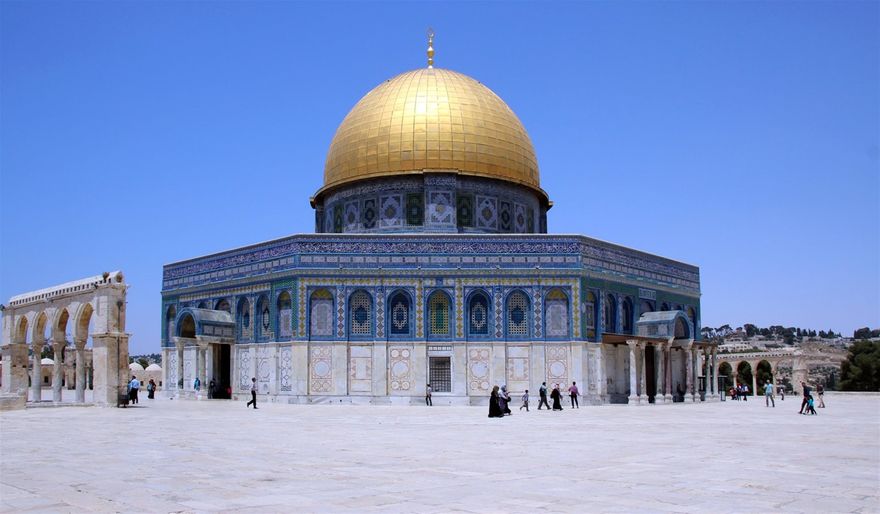 The Dome of the Rock in Jerusalem built 685-691/2 A.D. under Abdul al-Malik