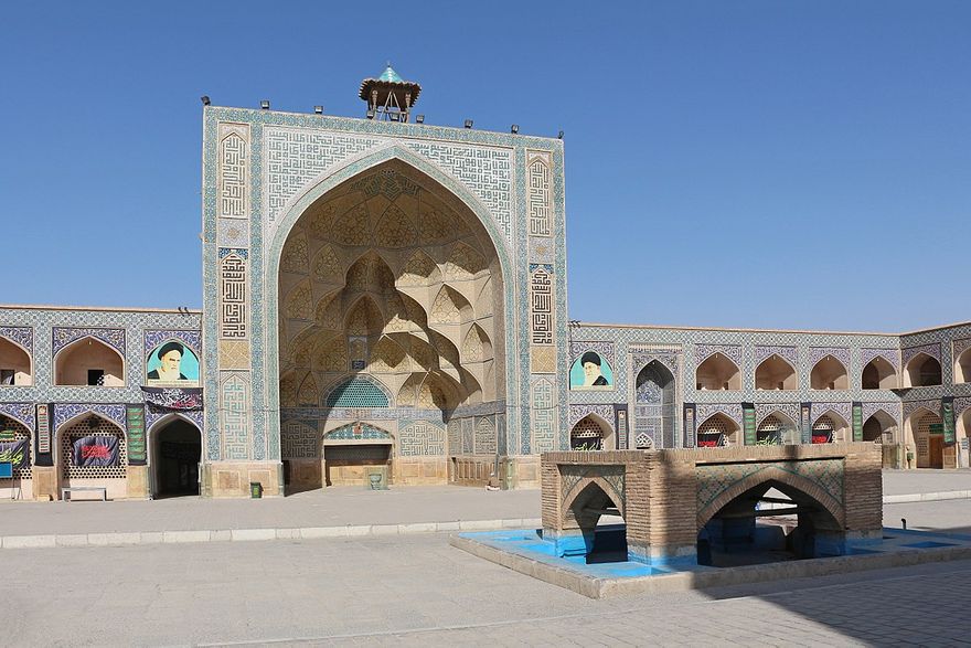 Iwan of the Jameh Mosque of Isfahan built from 771 A.D.