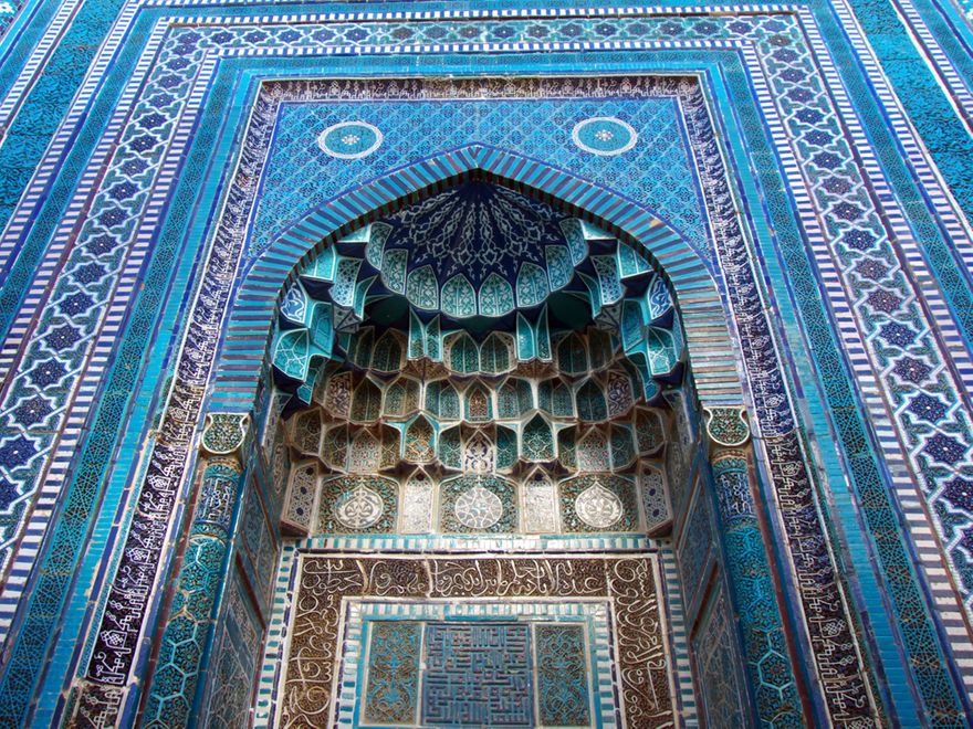 Muqarnas from the necropolis of Shah-i-Zinda, Samarkand, Uzbekistan 1361 A.D.