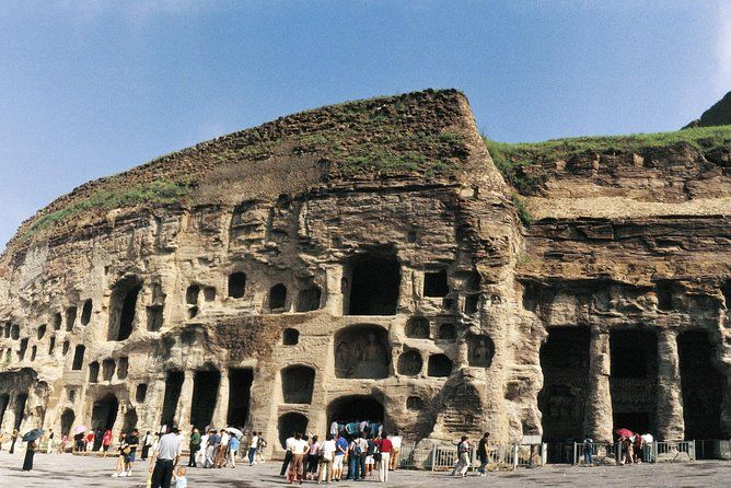 Yungang Grottoes located 16 km west of the city of Datong carved from 465-525 A.D.
