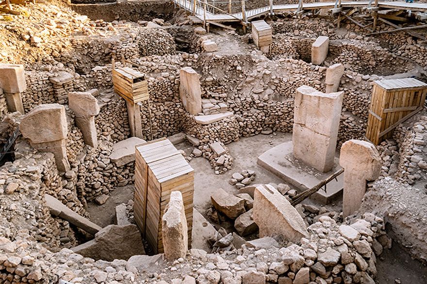 Gobekli Tepe Ruins in Turkey, from about 9,000 and 7,000 B.C,