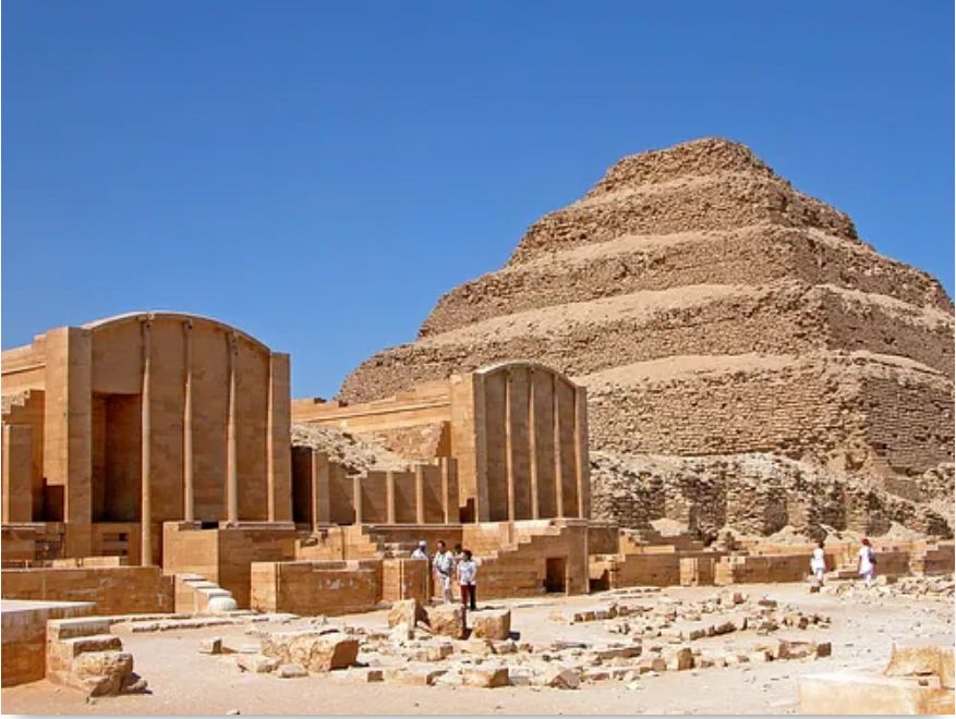 Temple Complex and Step Pyramid of Djoser at Saqqara, Egypt, 2667–2648 B.C., by Architect Imhotep