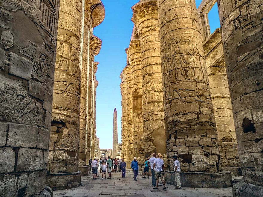 Hypostyle Hall of the Great Temple at Karnak, Luxor, Egypt, c.1294–1213 B.C.