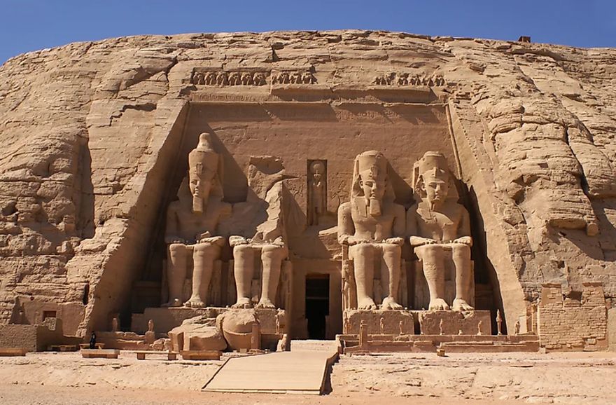 The relocated Great Temple of Abu Simbel (Egypt), c.1264 B.C.
