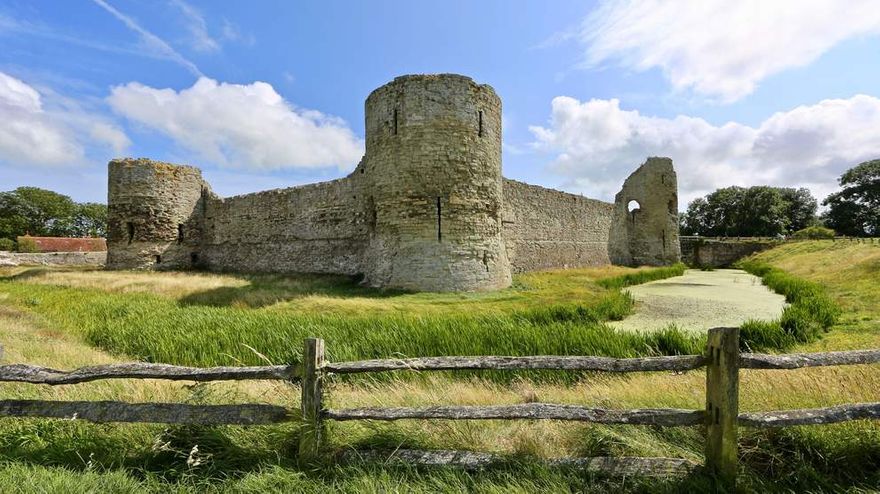 Pevensey Castle, England, built in the 4th. Century
