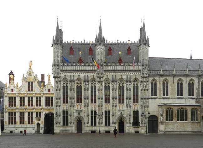 Town Hall at Bruges, Belgium, 1376-1420 A.D.