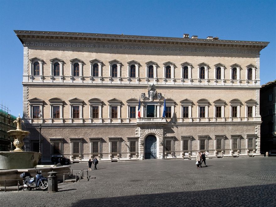 High Renaissance - Palazzo Farnese (Rome), 1534-1546 A.D., by Antonio da Sangallo the Younger