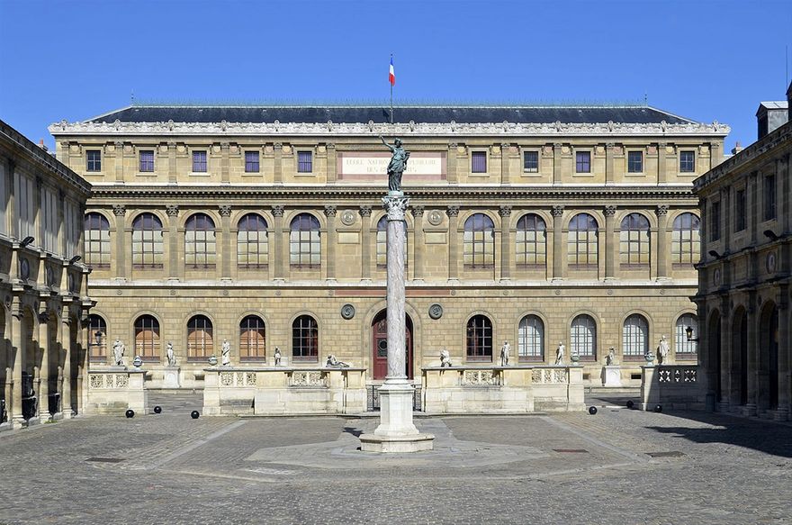 Ecole des Beaux Arts in Paris, by architect Félix Duban, 1830-1861 A.D.