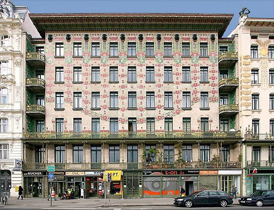 Majolika Haus, Vienna, Austria 1898-1899 A.D. Architect Otto Wagner